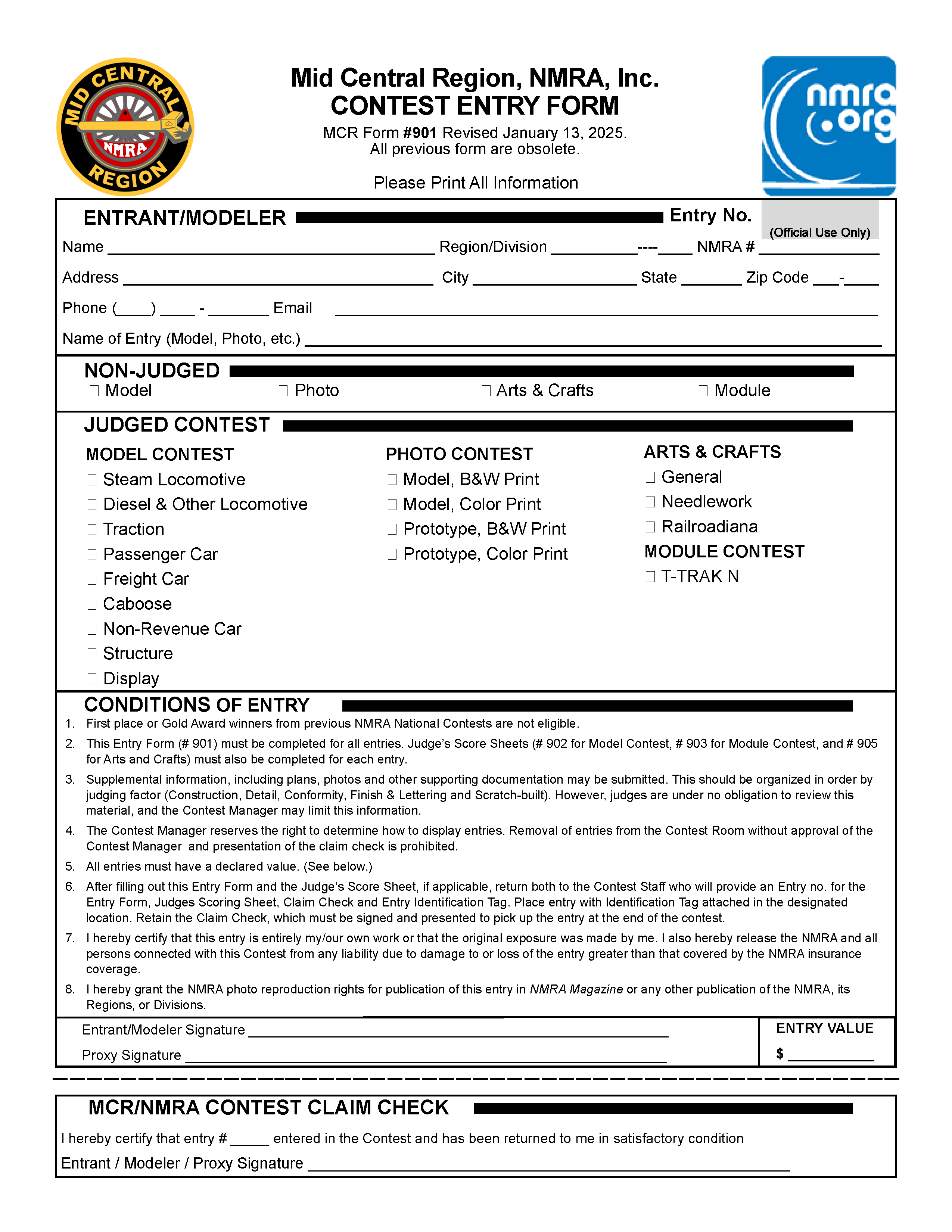 Entry Form