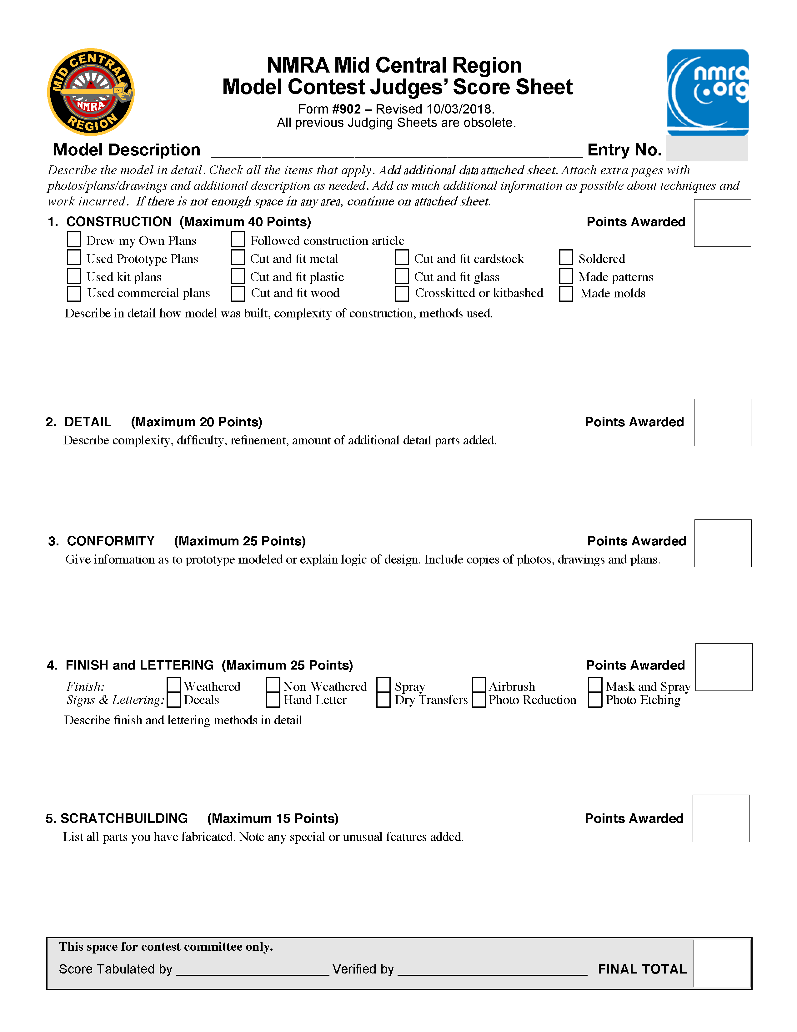 Score Sheet