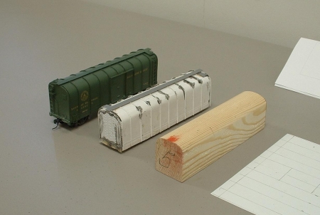 a series of partially completed models